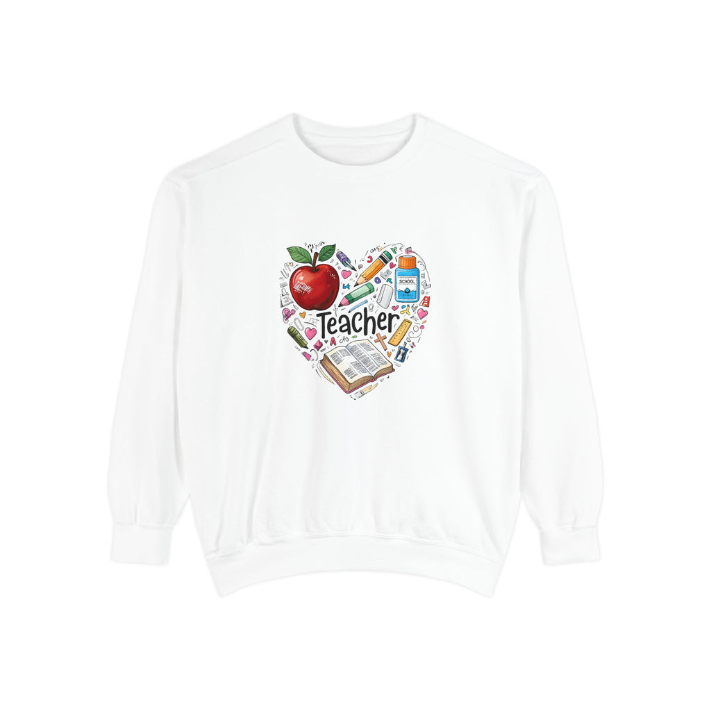Christian Teacher Sweatshirt – Faith-Based Back to School Crewneck