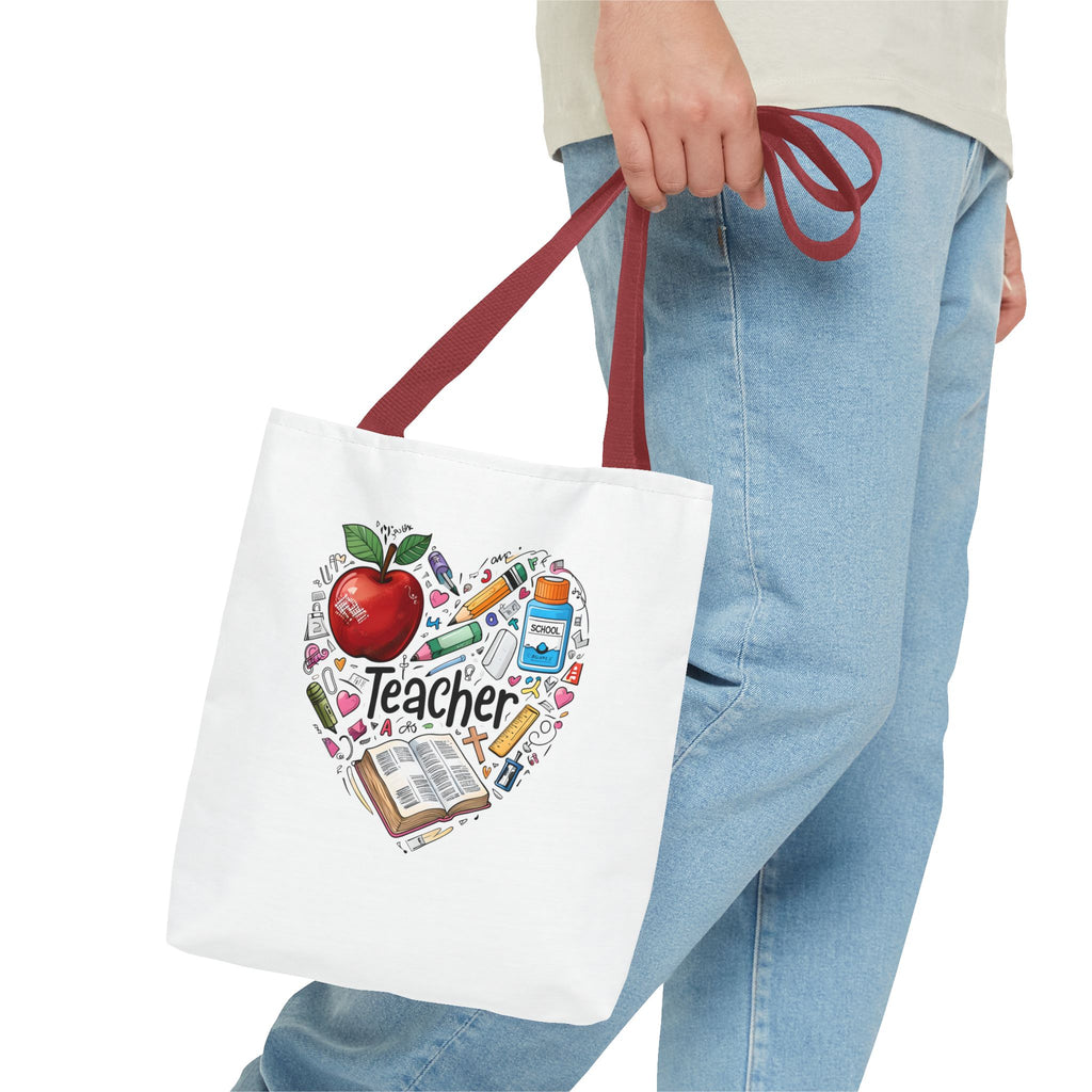 Christian Teacher Tote Bag – Proverbs 22:6 Bible Verse – Teacher Appreciation Gift