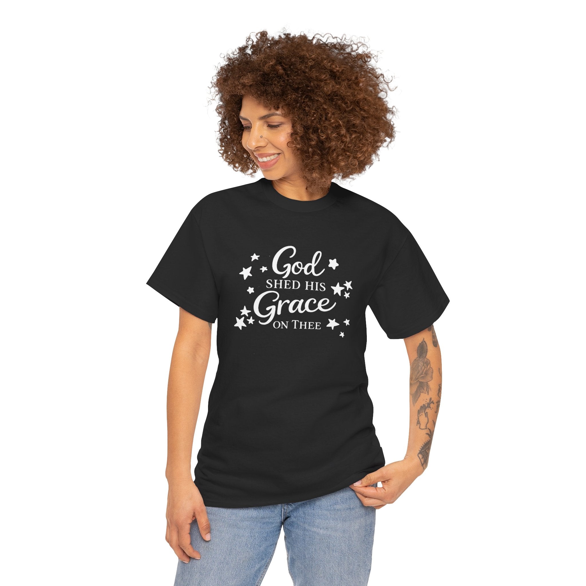 God Shed His Grace on Thee T-Shirt - Christian Faith Tee