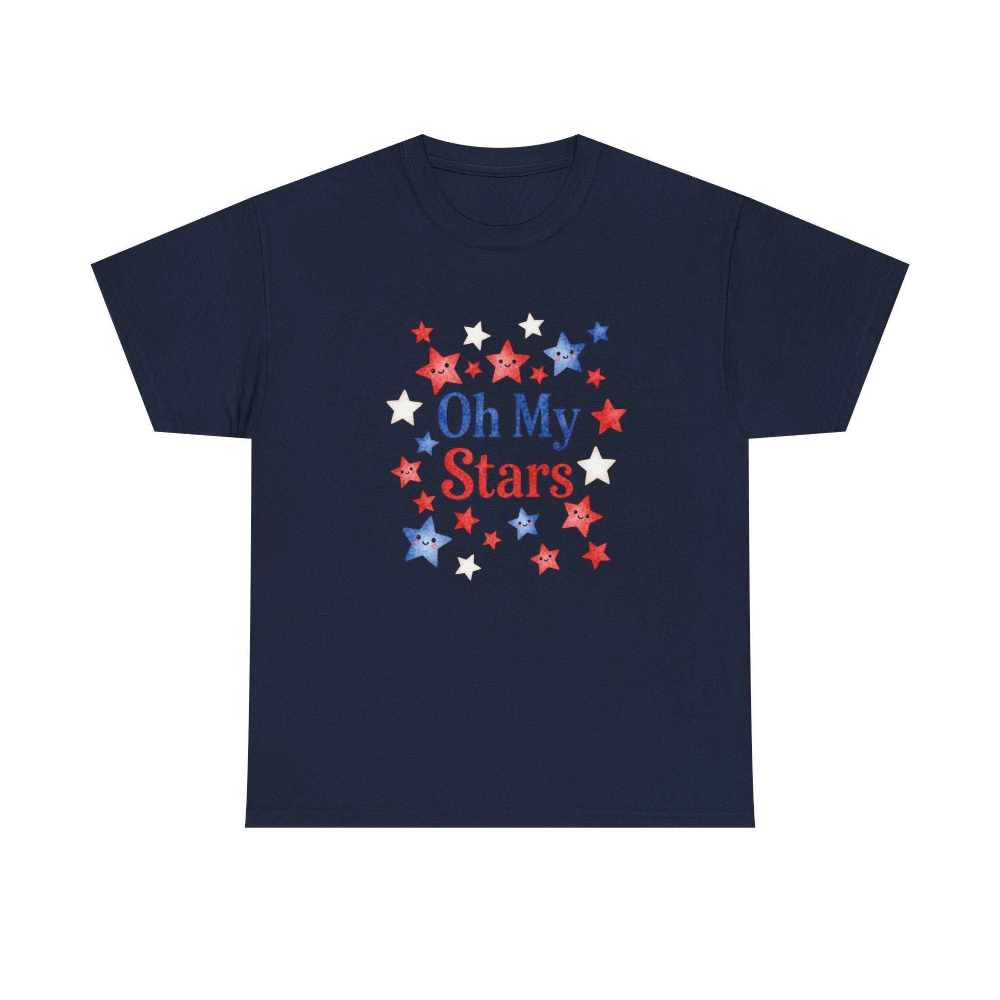 Oh My Stars T-Shirt - Patriotic Red White and Blue Women's Tee