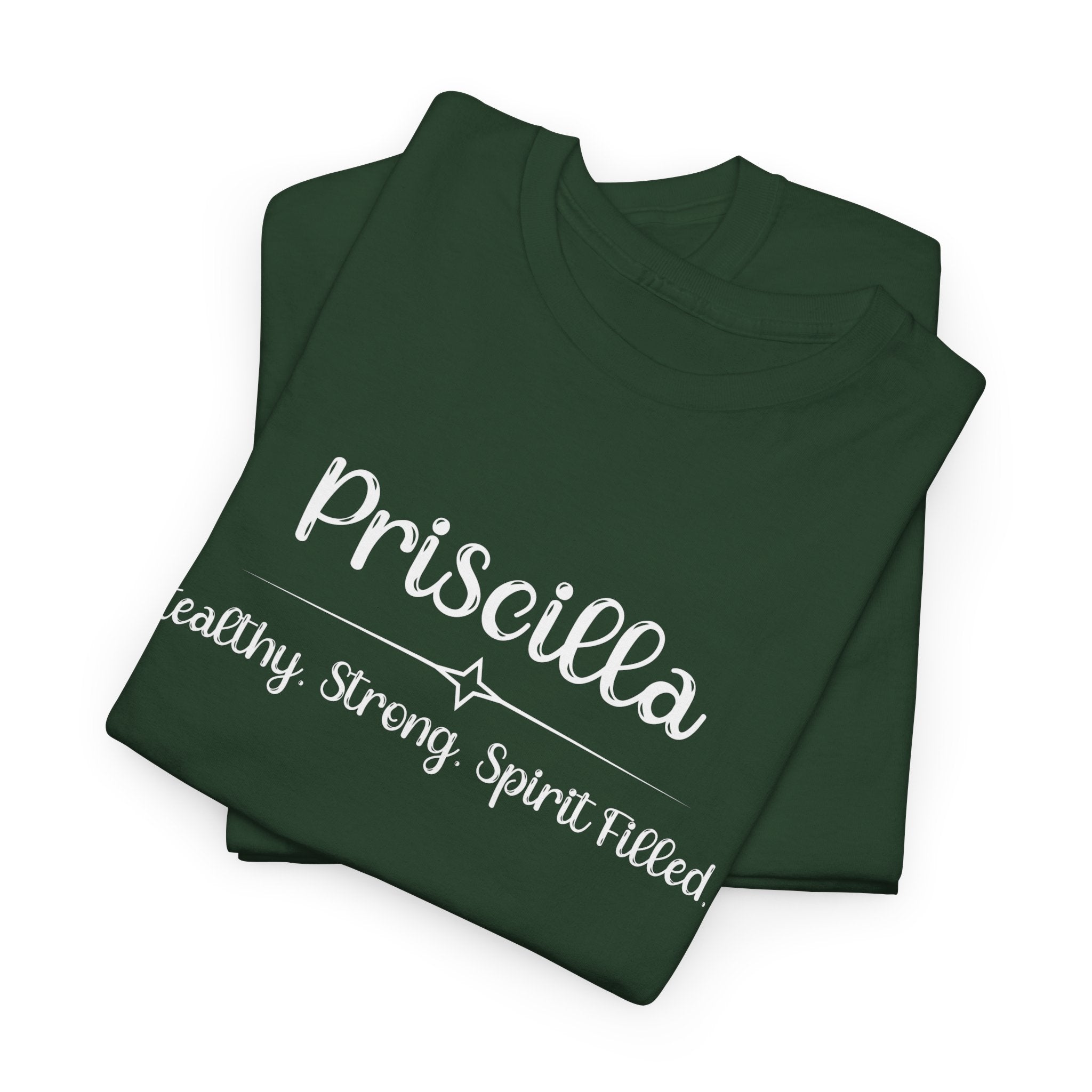 Priscilla Shirt – Stealthy, Strong, Spirit-Filled – Christian T-Shirt – Women of the Bible – Faith Apparel