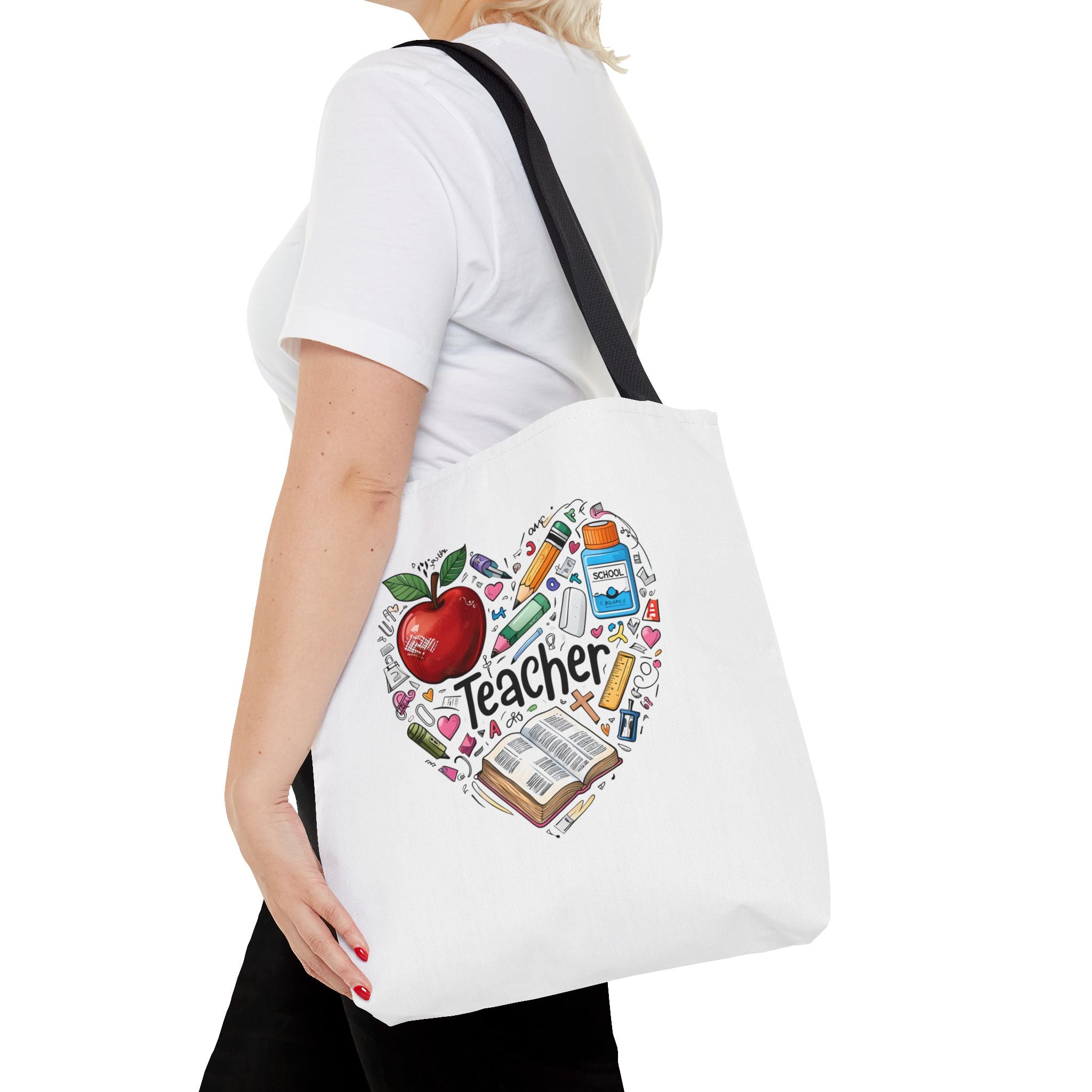 Christian Teacher Tote Bag – Proverbs 22:6 Bible Verse – Teacher Appreciation Gift