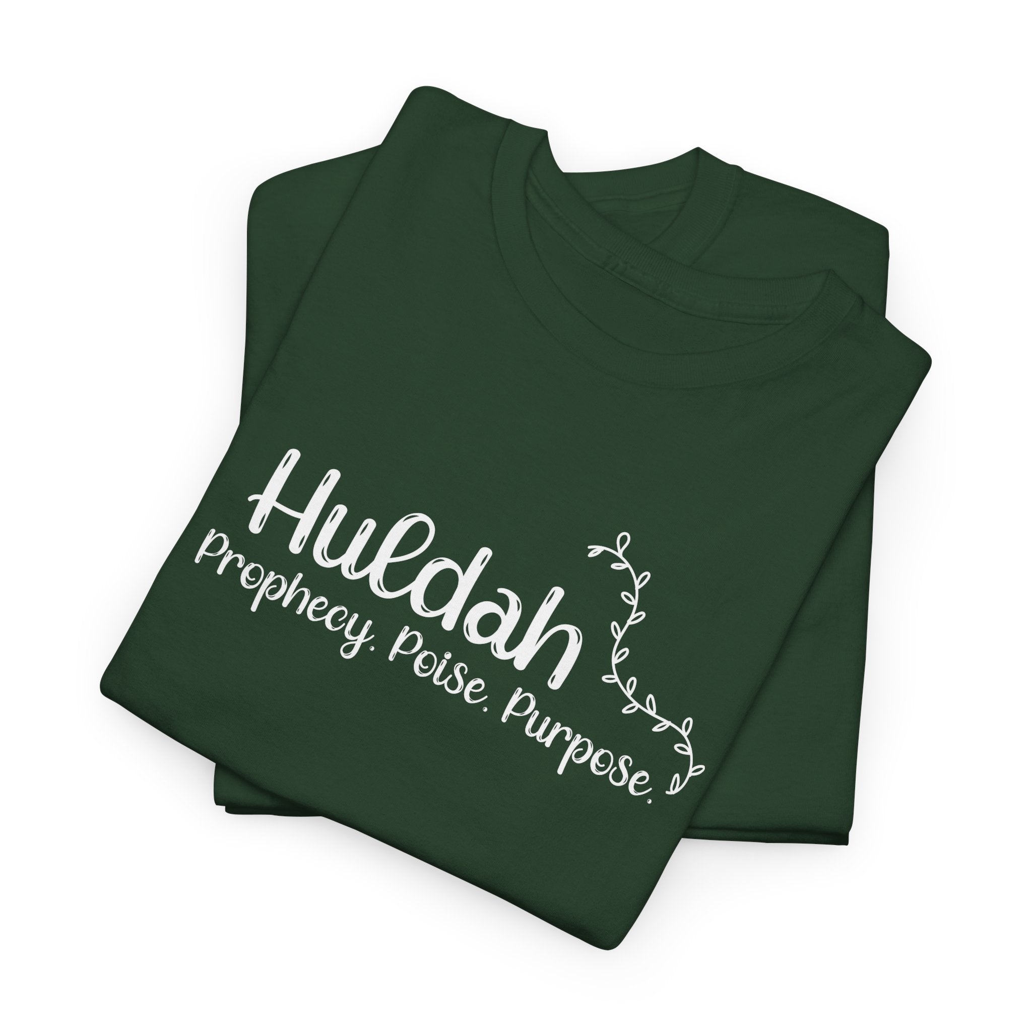 Huldah Shirt – Prophecy, Poise, Purpose – Christian T-Shirt – Women of the Bible – Faith & Inspiration Tee