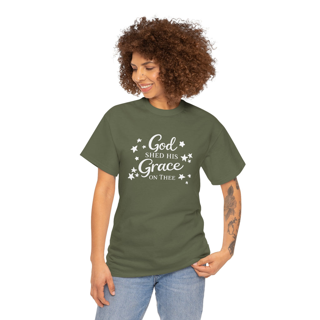 God Shed His Grace on Thee T-Shirt - Christian Faith Tee