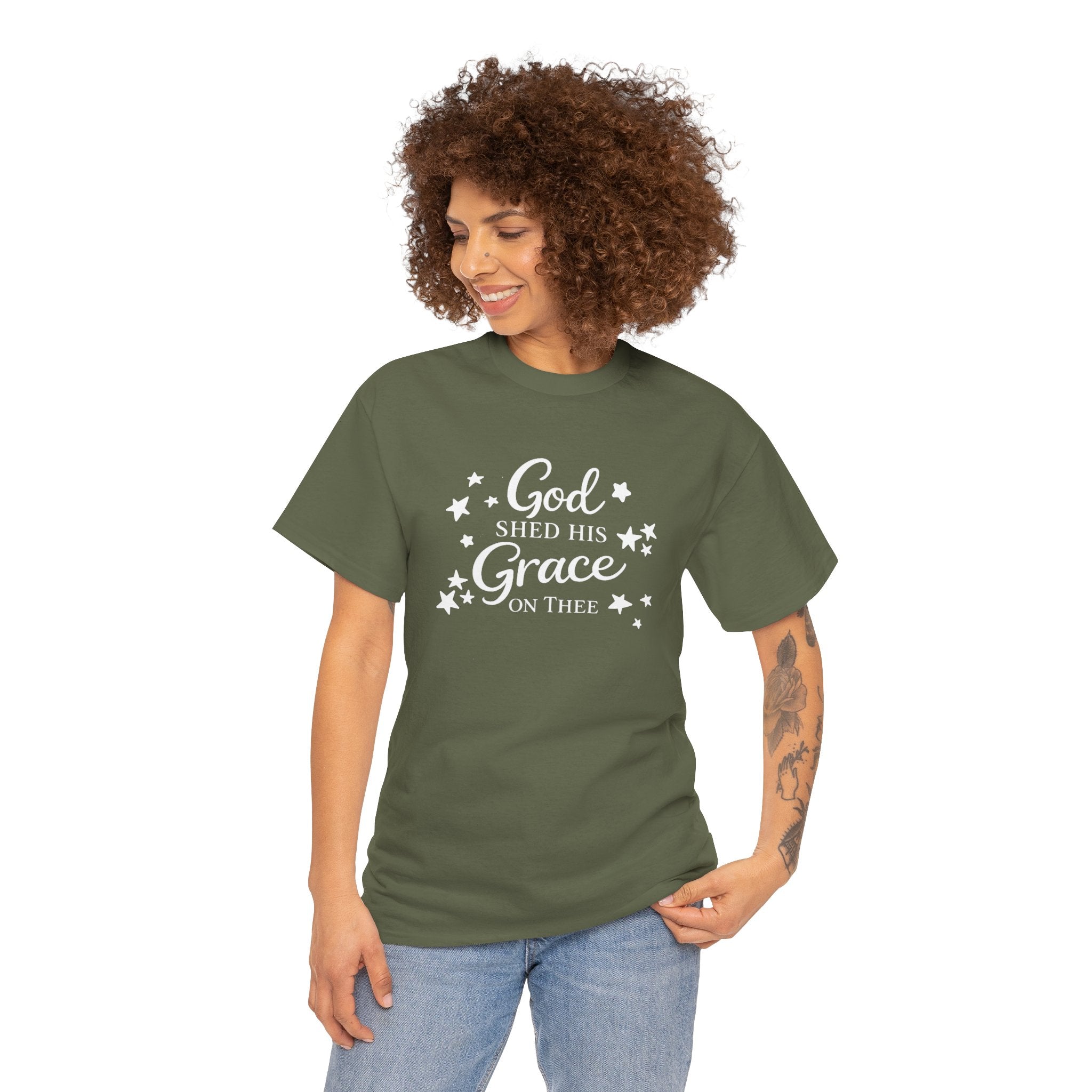 God Shed His Grace on Thee T-Shirt - Christian Faith Tee