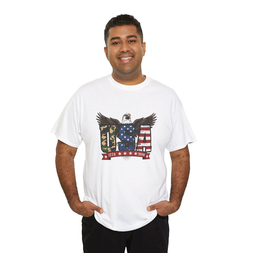 USA Bald Eagle T-Shirt - Patriotic American Flag Tee for Men and Women