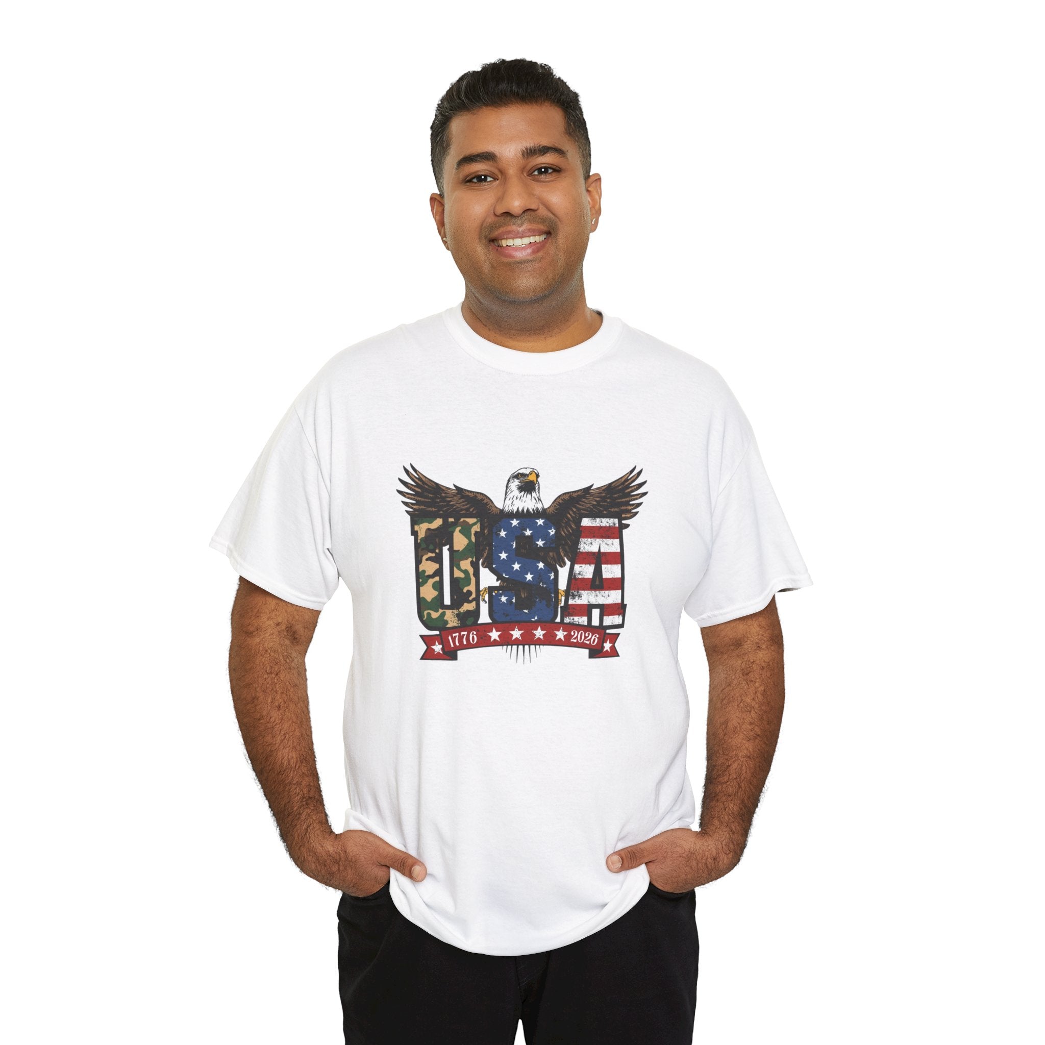 USA Bald Eagle T-Shirt - Patriotic American Flag Tee for Men and Women