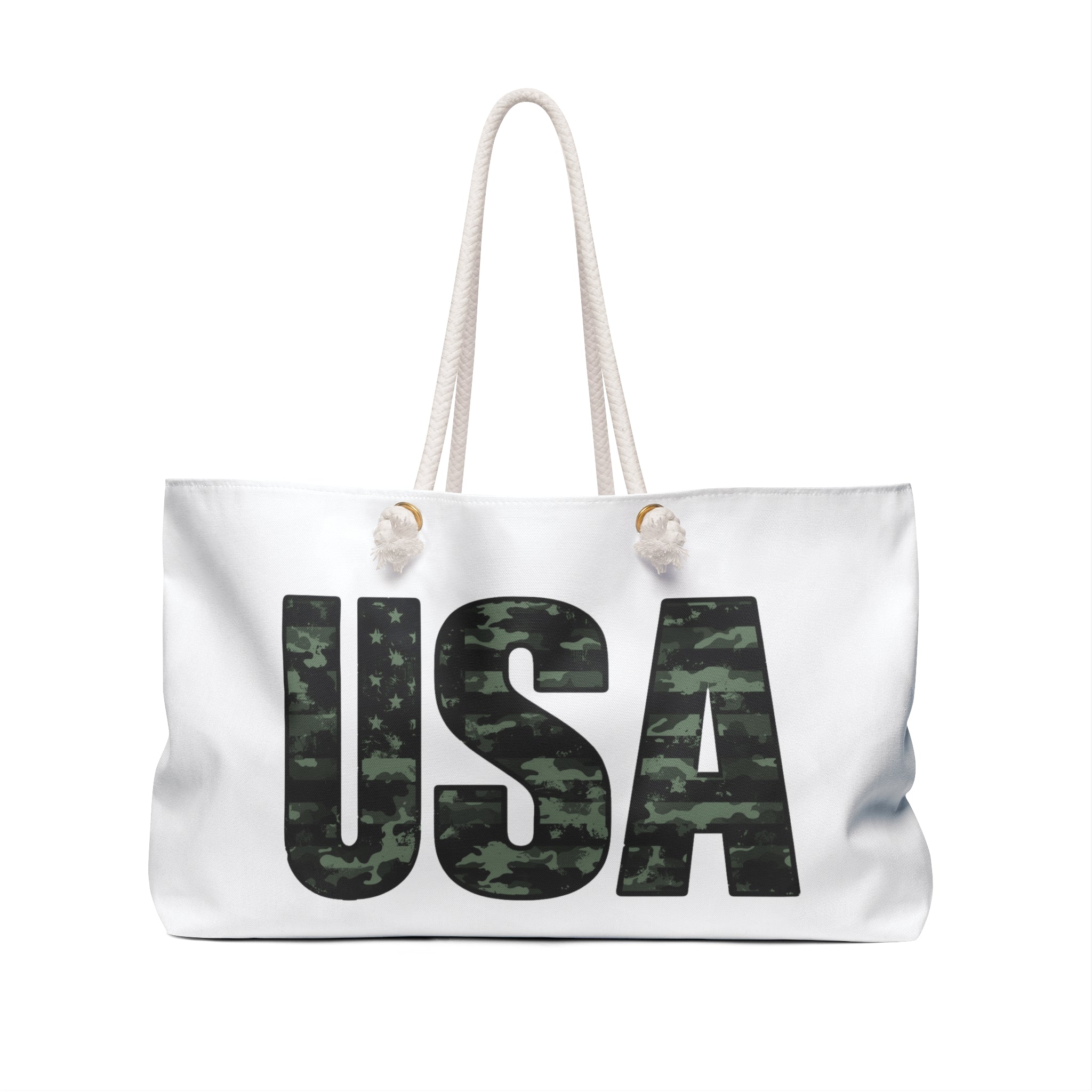 USA Camo Weekender Bag - Camouflage Patriotic Travel Tote