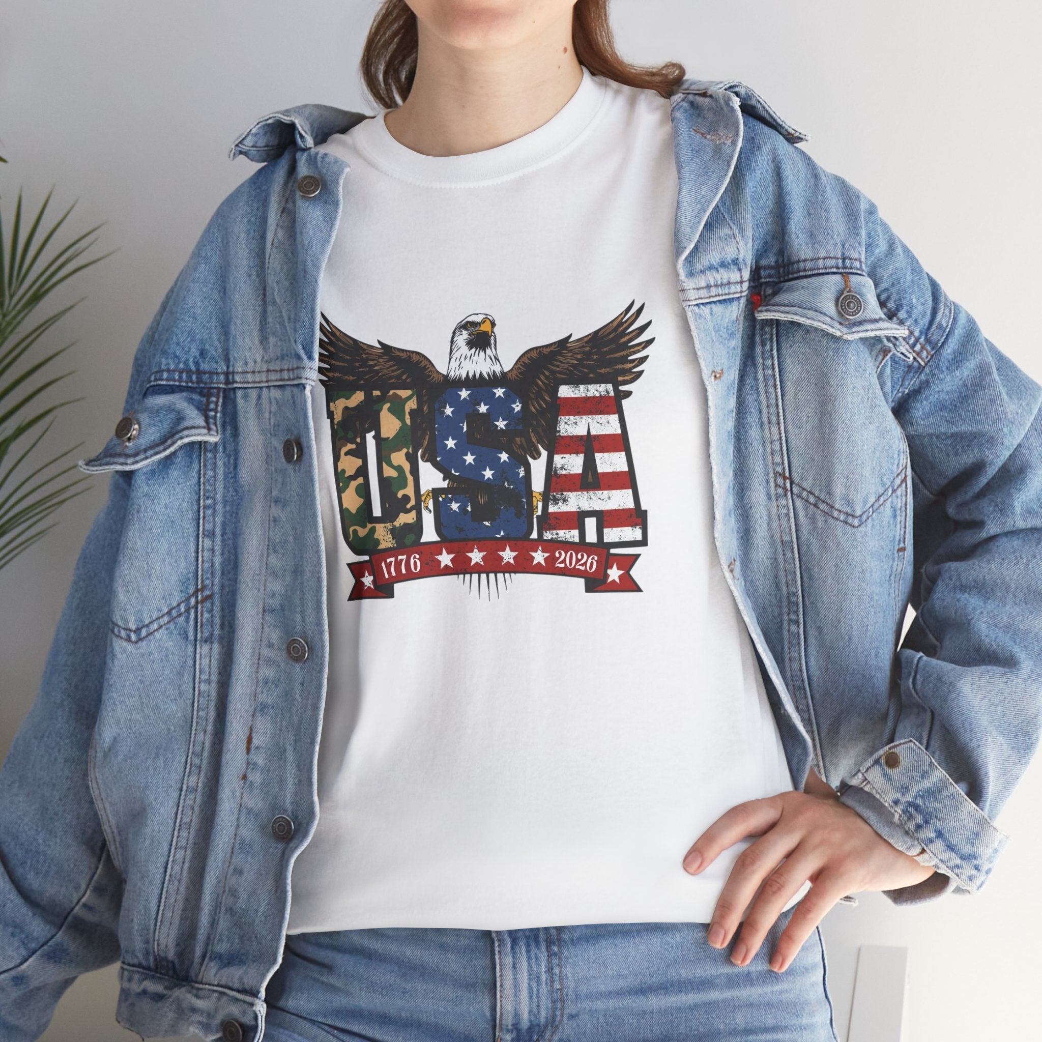 USA Bald Eagle T-Shirt - Patriotic American Flag Tee for Men and Women