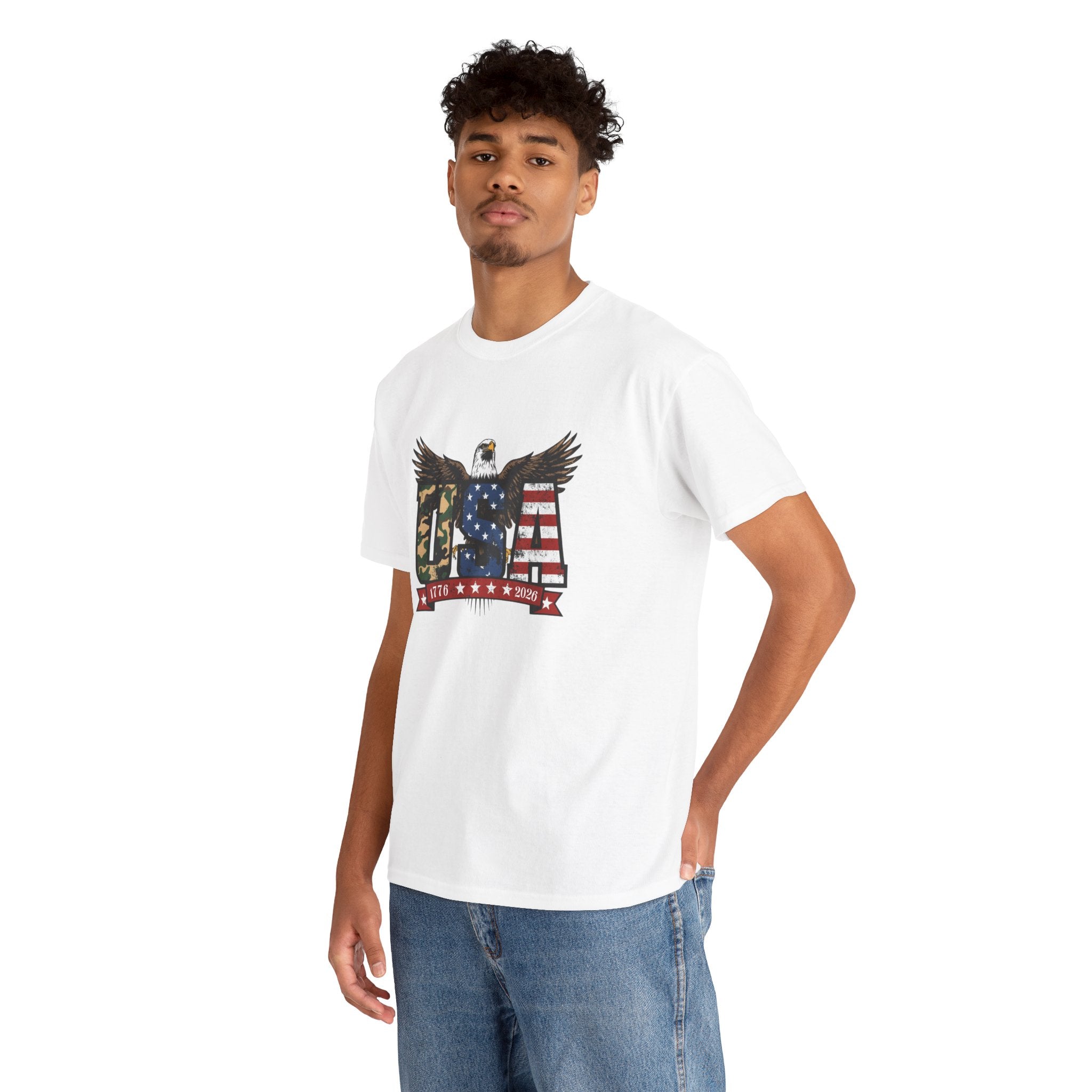 USA Bald Eagle T-Shirt - Patriotic American Flag Tee for Men and Women
