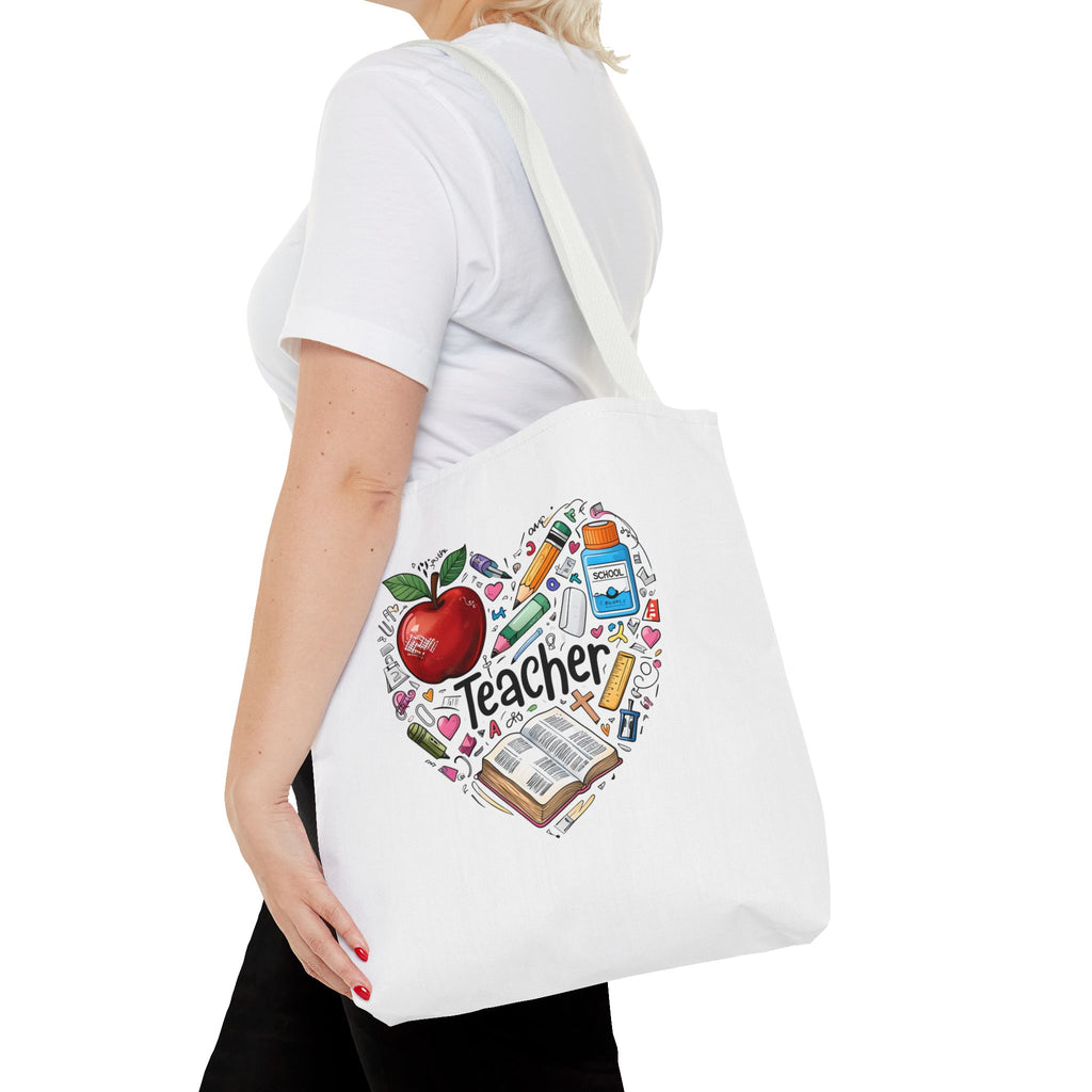 Christian Teacher Tote Bag – Proverbs 22:6 Bible Verse – Teacher Appreciation Gift