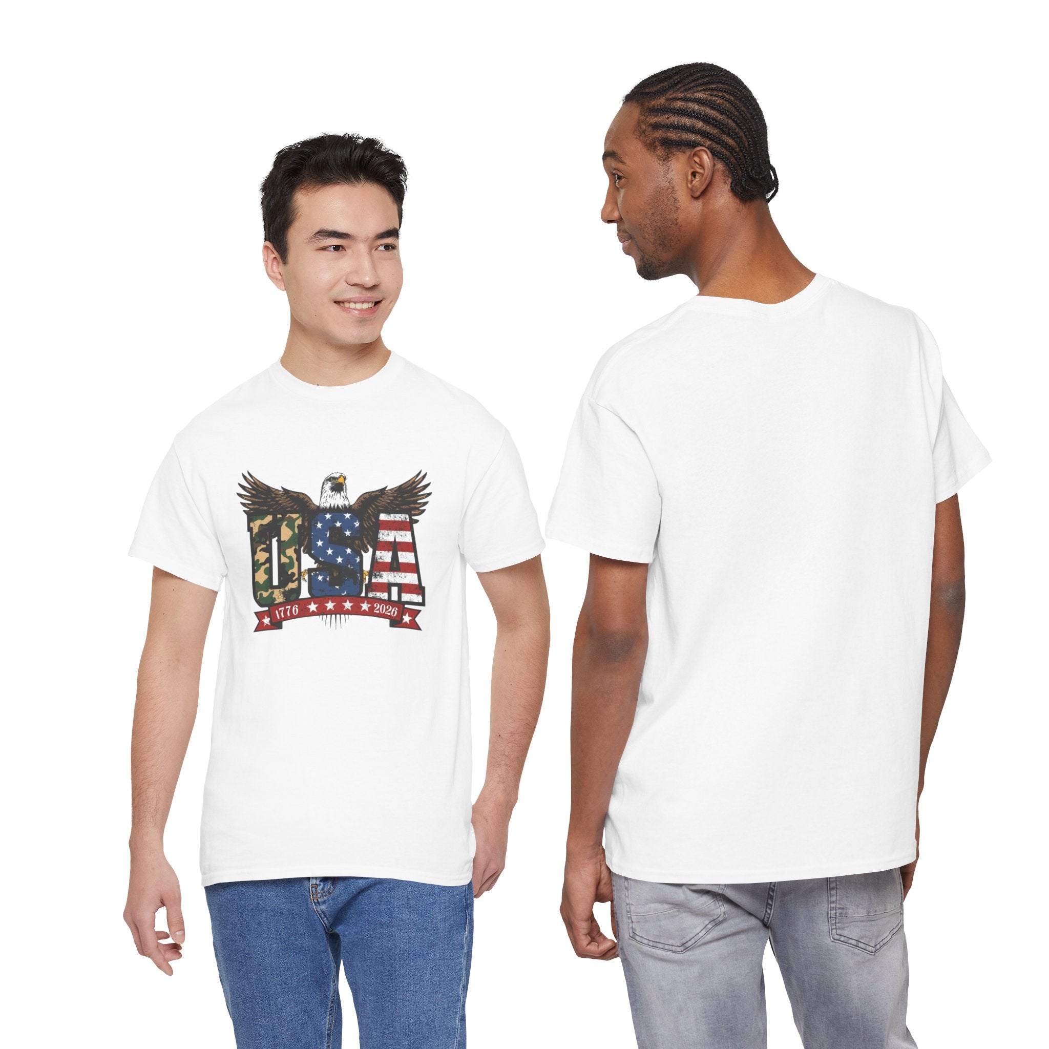 USA Bald Eagle T-Shirt - Patriotic American Flag Tee for Men and Women