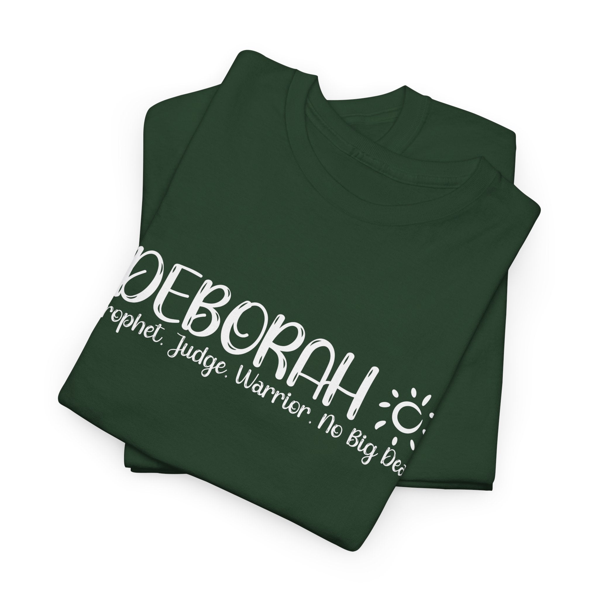 Deborah Shirt – Judge, Prophetess, Warrior – Christian T-Shirt – Women of the Bible – Faith & Courage Shirt
