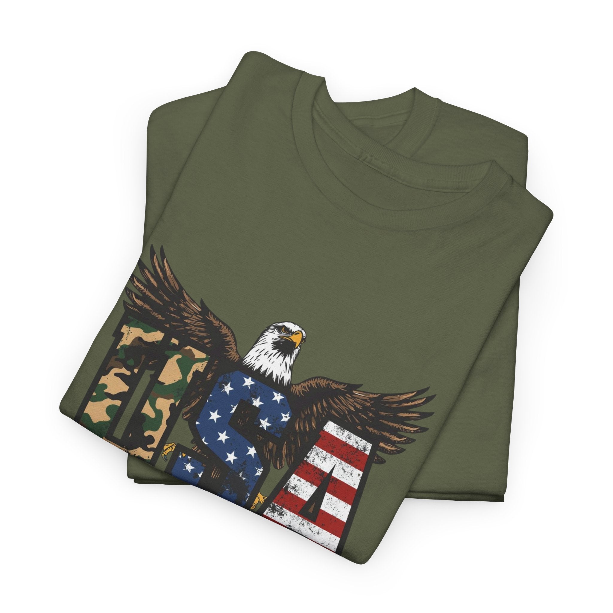 USA Bald Eagle T-Shirt - Patriotic American Flag Tee for Men and Women