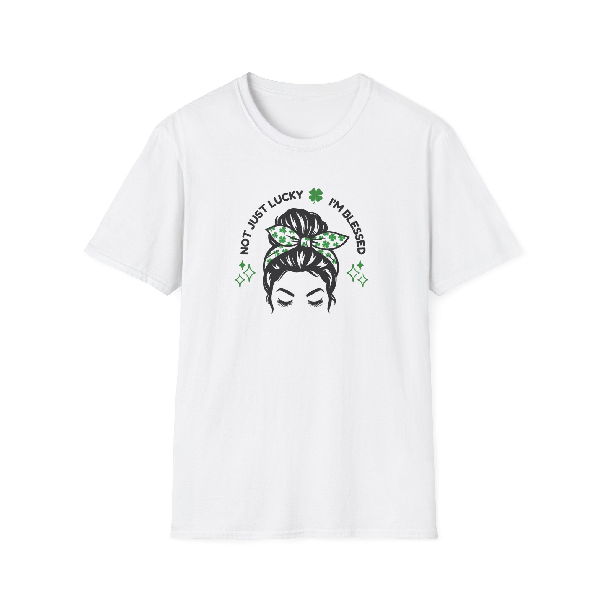 Not Just Lucky - Blessed St Patrick's Day Unisex Softstyle T-Shirt