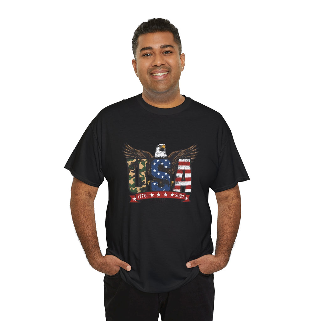USA Bald Eagle T-Shirt - Patriotic American Flag Tee for Men and Women