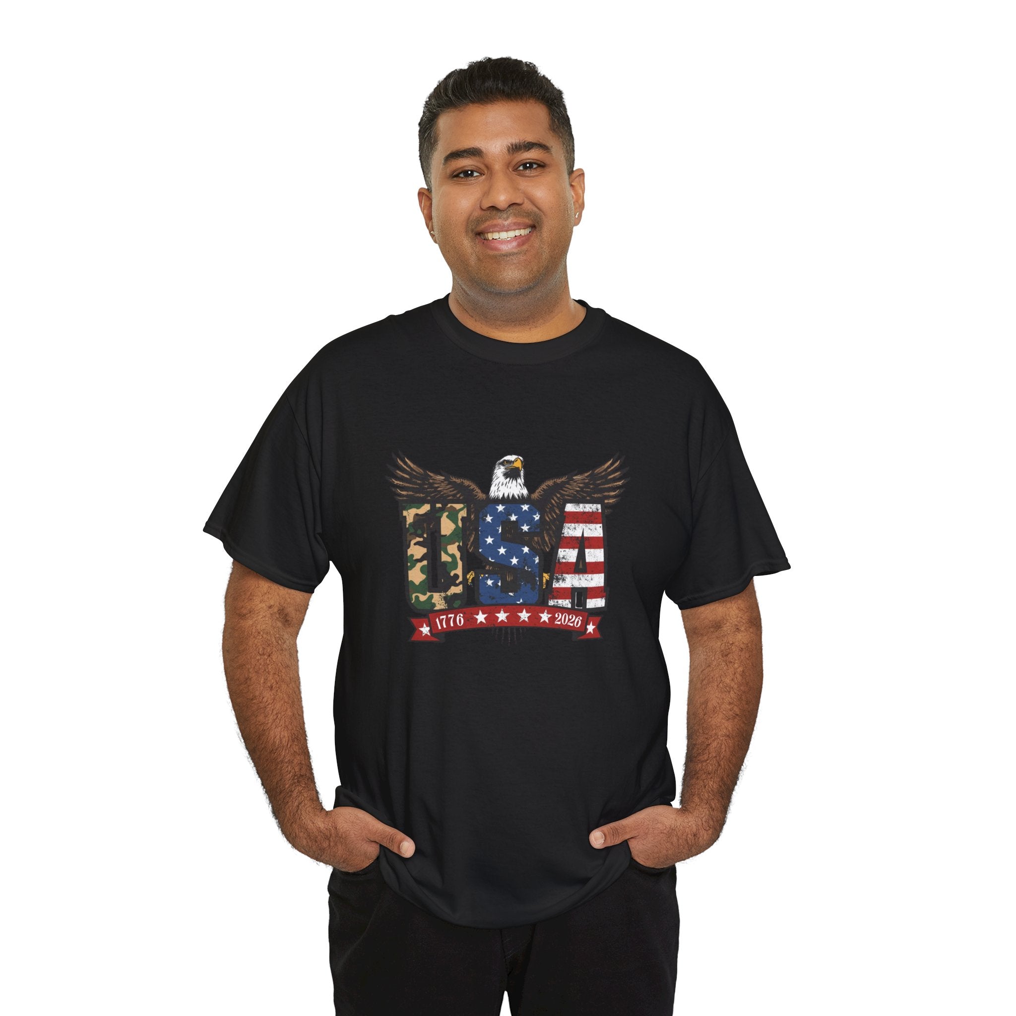 USA Bald Eagle T-Shirt - Patriotic American Flag Tee for Men and Women