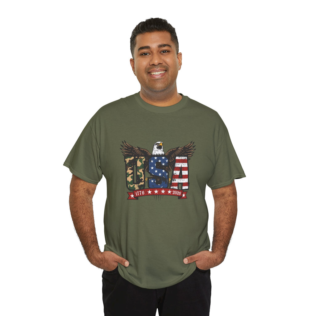 USA Bald Eagle T-Shirt - Patriotic American Flag Tee for Men and Women