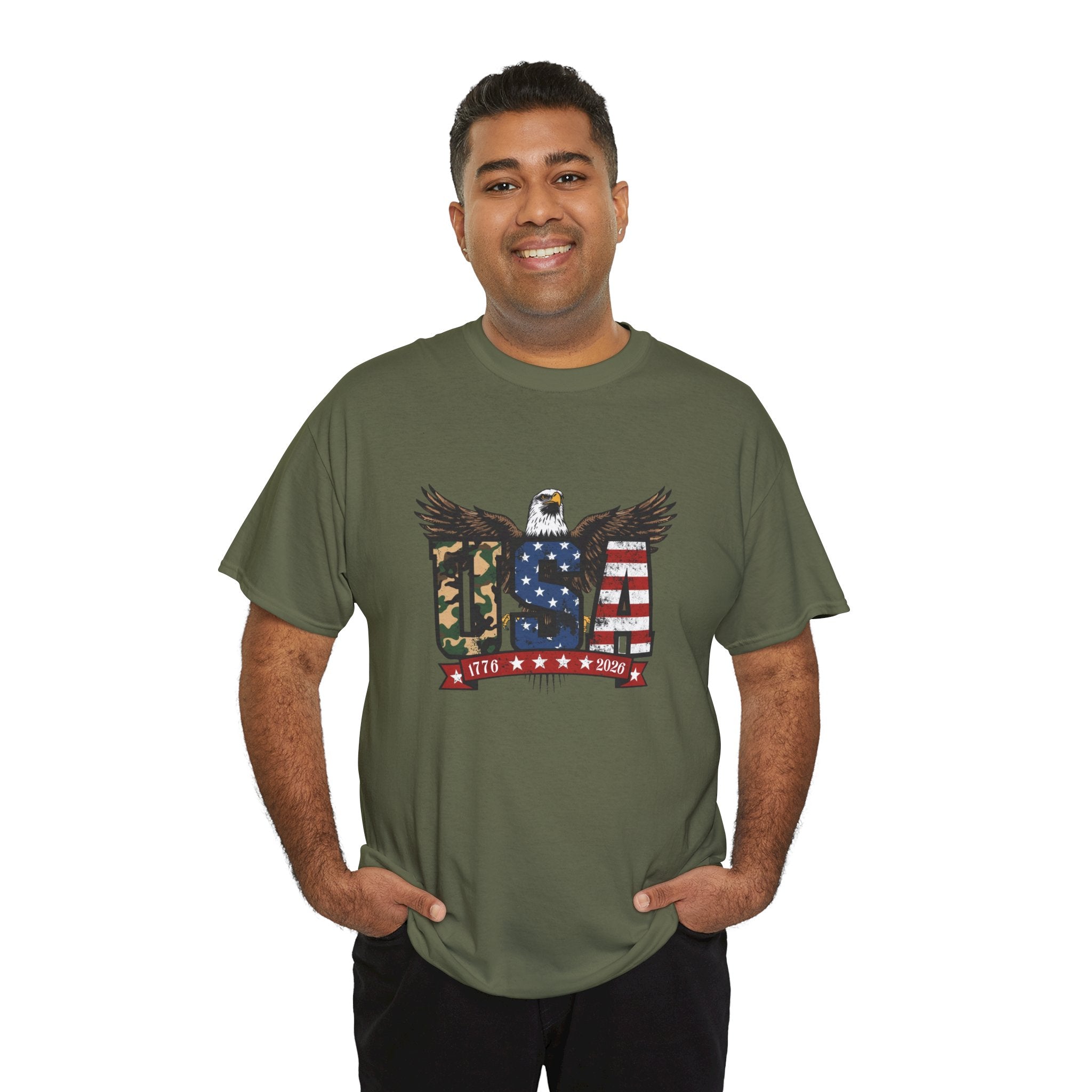 USA Bald Eagle T-Shirt - Patriotic American Flag Tee for Men and Women