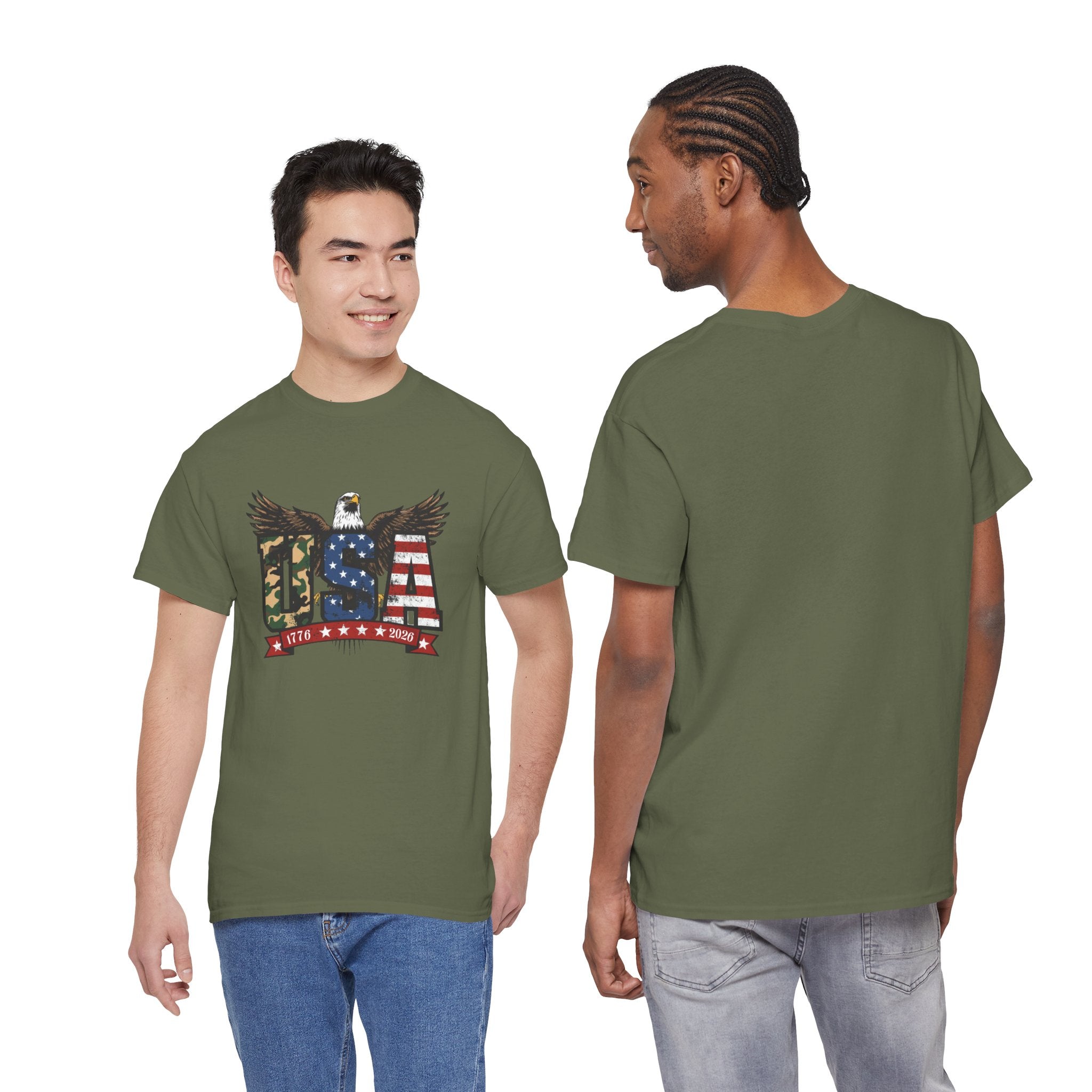 USA Bald Eagle T-Shirt - Patriotic American Flag Tee for Men and Women