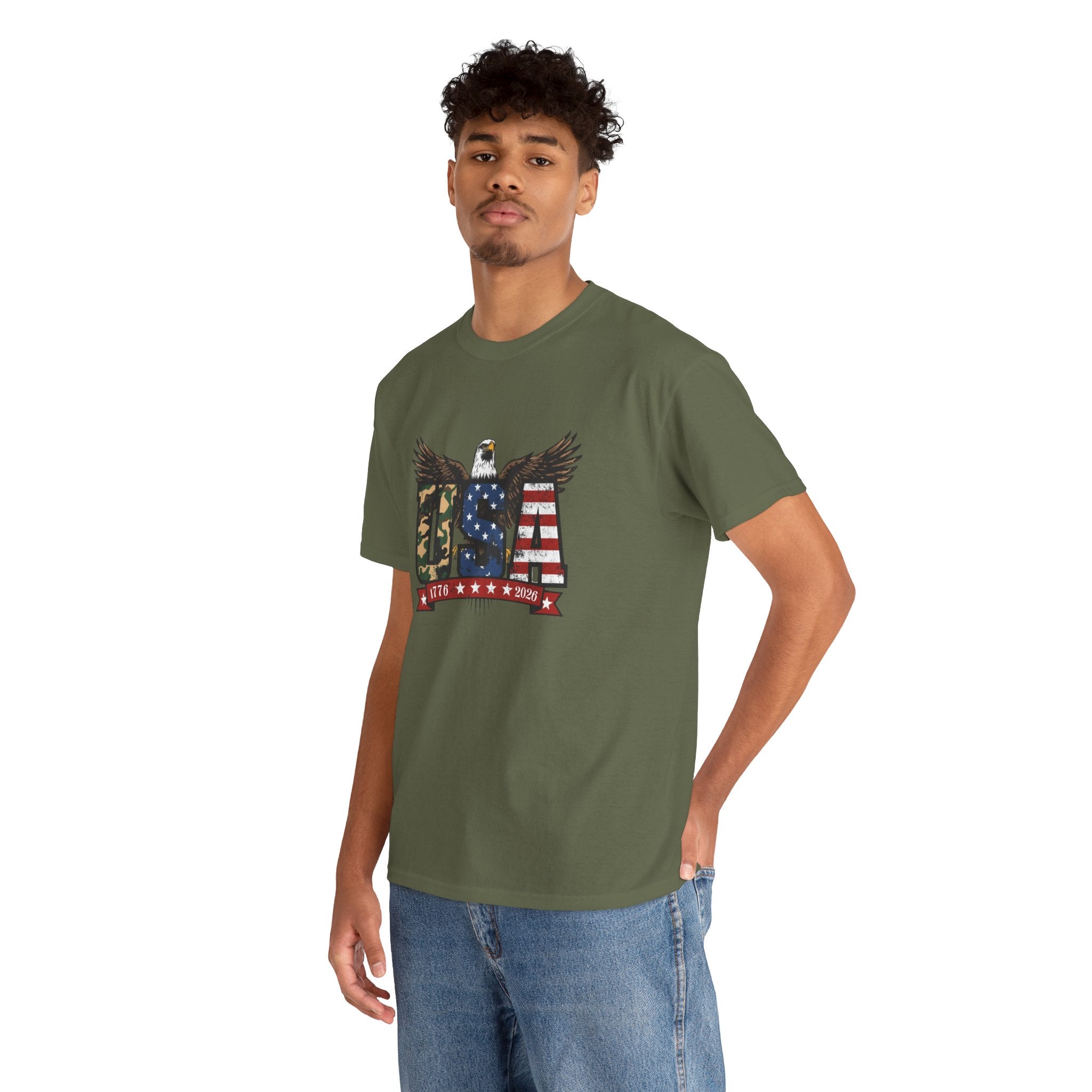 USA Bald Eagle T-Shirt - Patriotic American Flag Tee for Men and Women