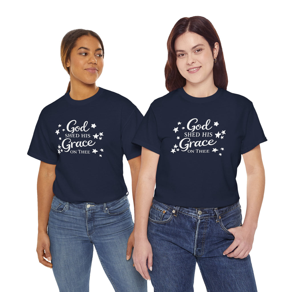 God Shed His Grace on Thee T-Shirt - Christian Faith Tee