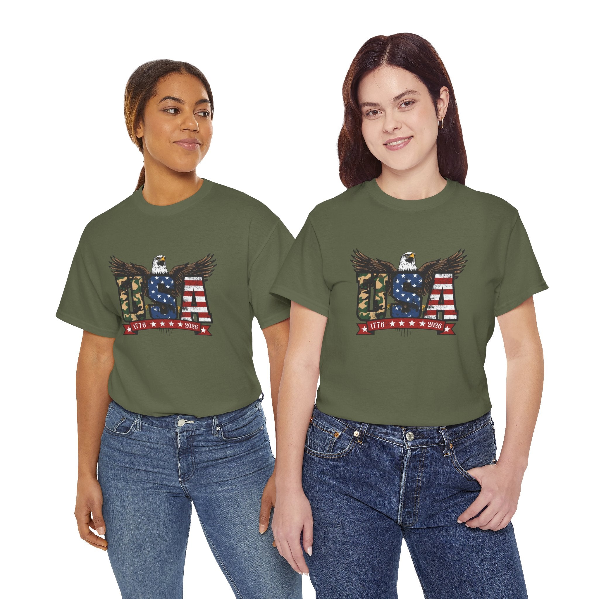 USA Bald Eagle T-Shirt - Patriotic American Flag Tee for Men and Women
