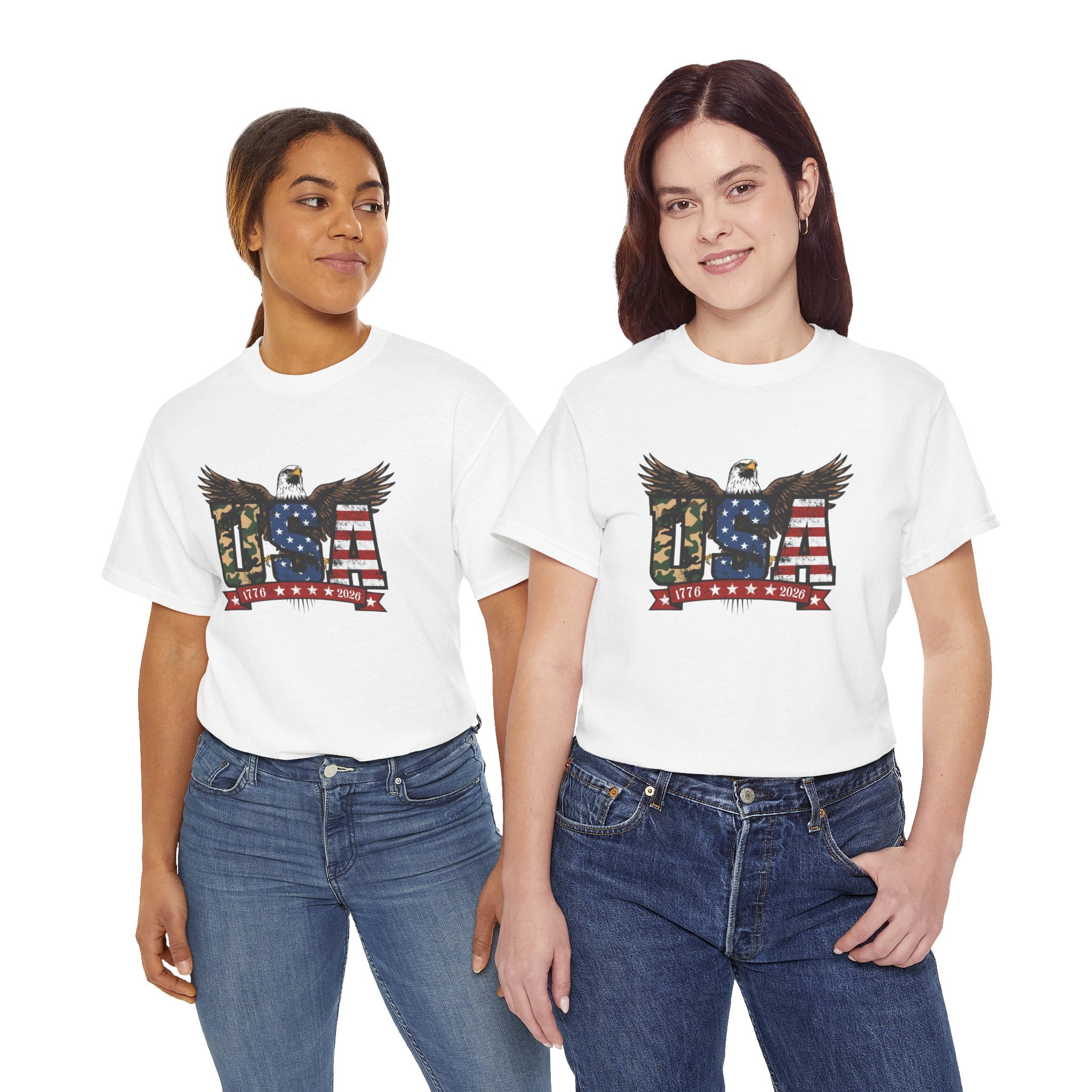 USA Bald Eagle T-Shirt - Patriotic American Flag Tee for Men and Women