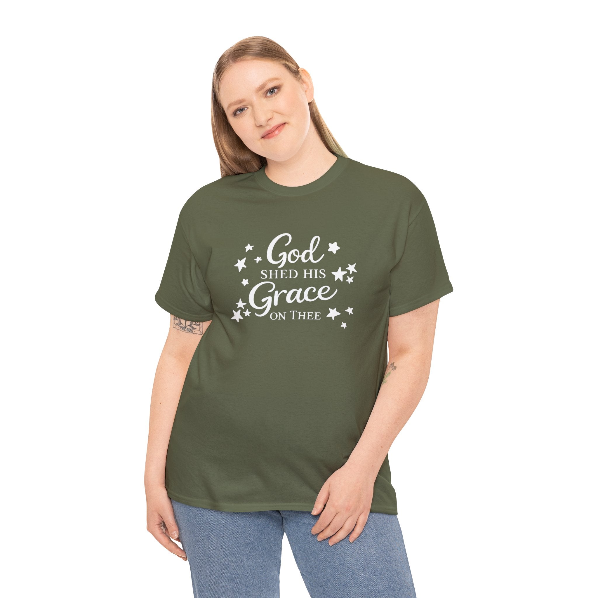 God Shed His Grace on Thee T-Shirt - Christian Faith Tee