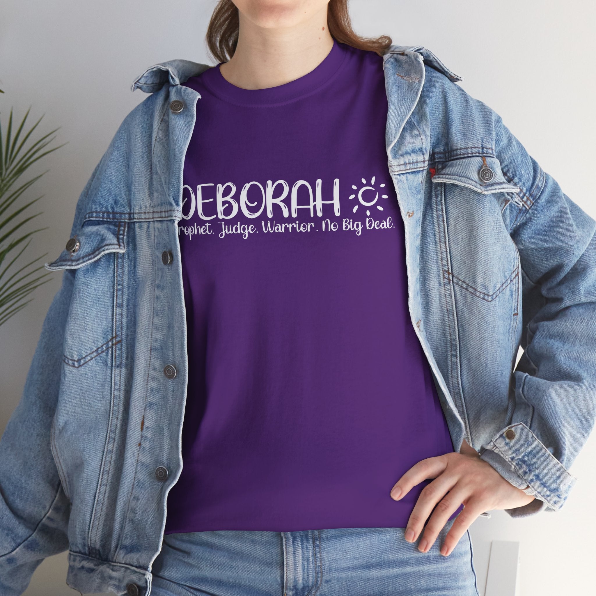 Deborah Shirt – Judge, Prophetess, Warrior – Christian T-Shirt – Women of the Bible – Faith & Courage Shirt