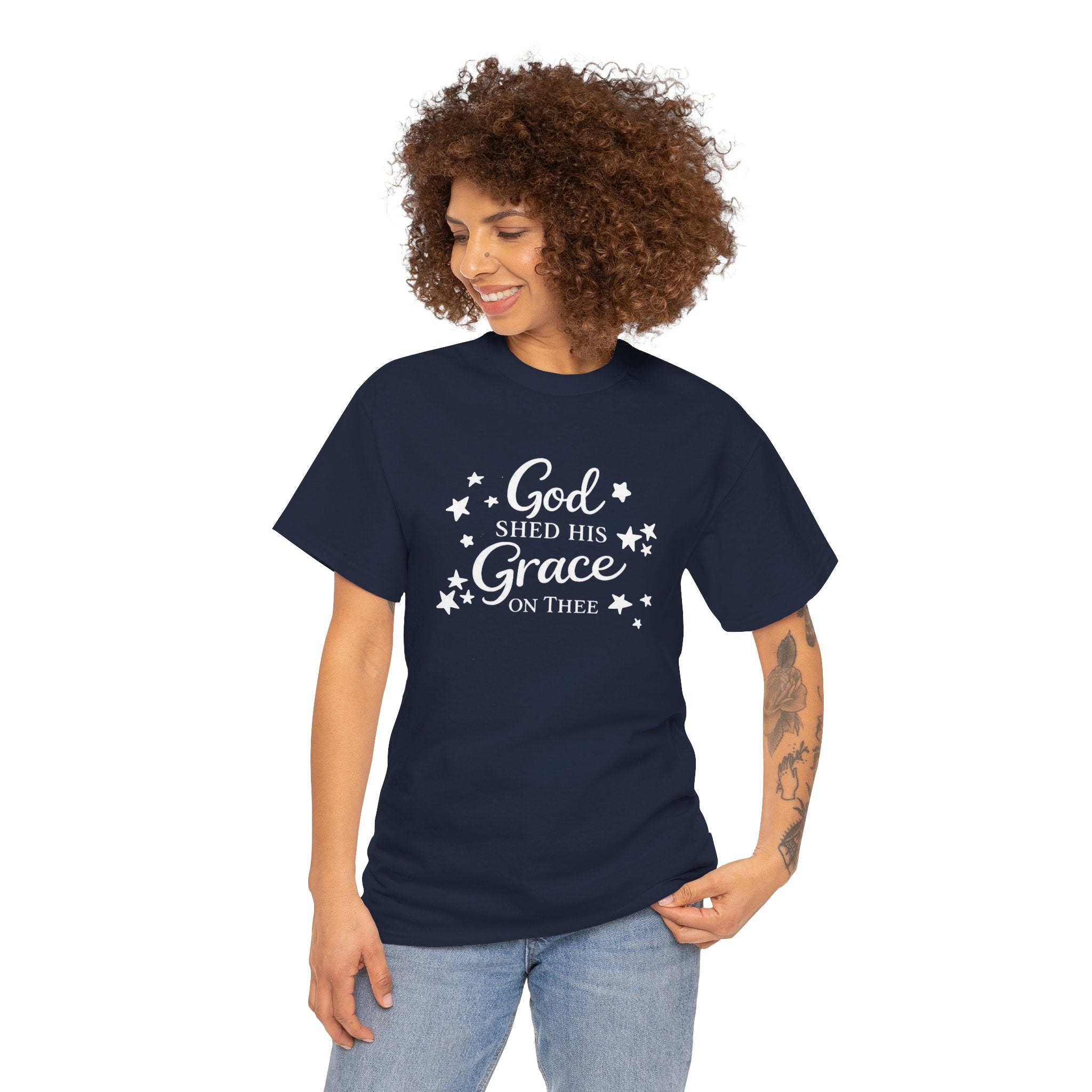 God Shed His Grace on Thee T-Shirt - Christian Faith Tee