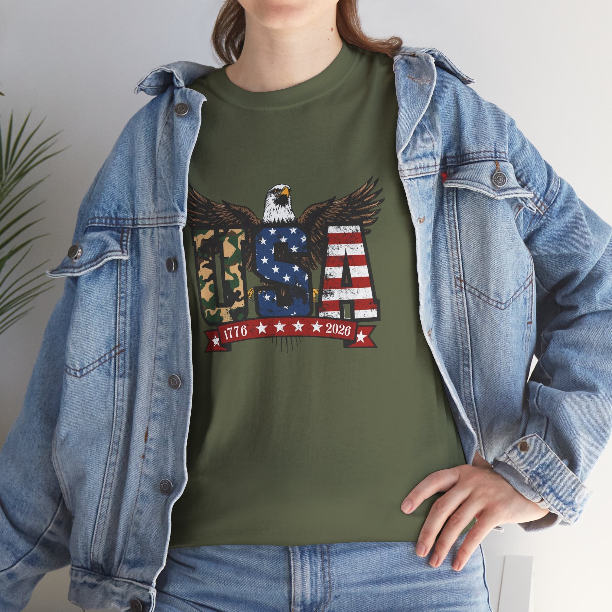 USA Bald Eagle T-Shirt - Patriotic American Flag Tee for Men and Women
