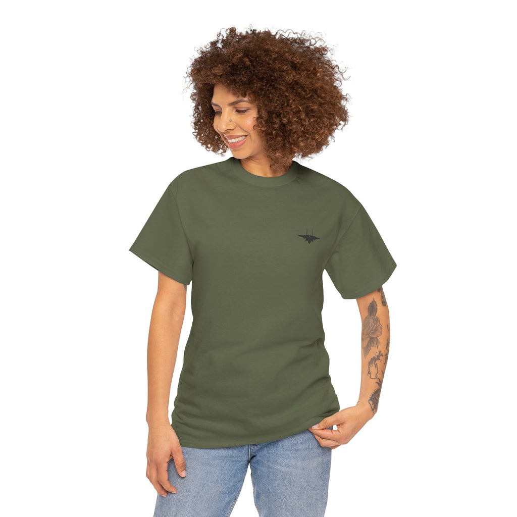 America 250 Years Strong Military Green Graphic Tee | Tactical Patriotic Fighter Jet T-Shirt