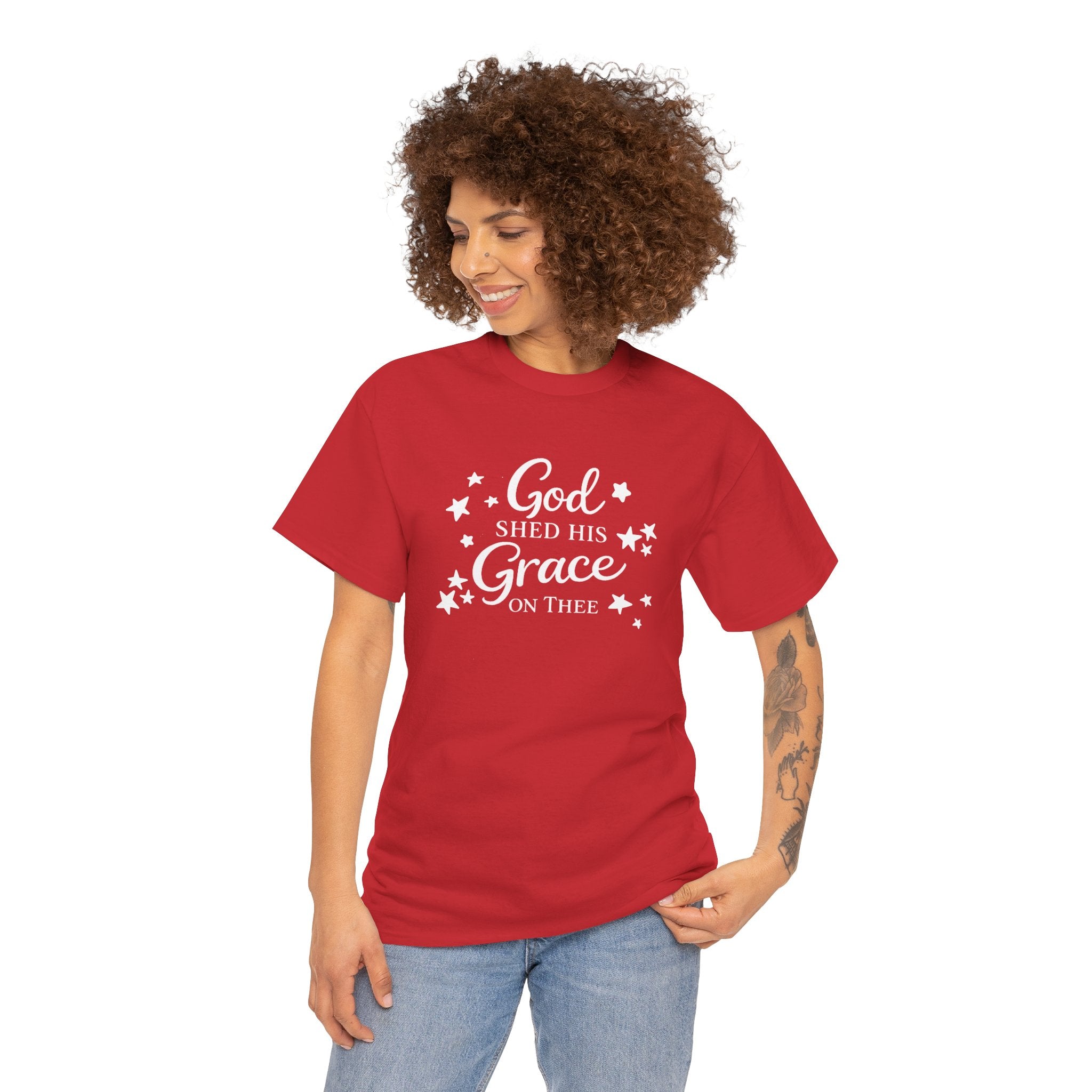God Shed His Grace on Thee T-Shirt - Christian Faith Tee