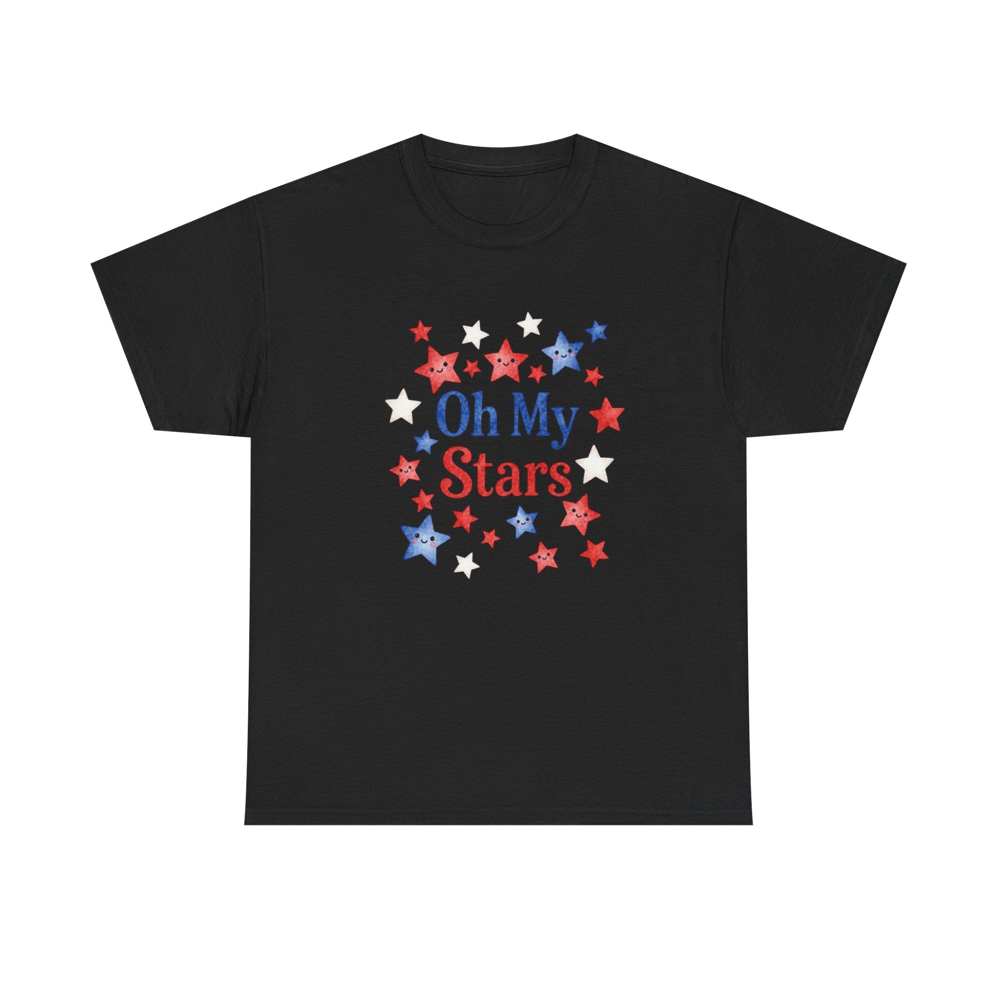 Oh My Stars T-Shirt - Patriotic Red White and Blue Women's Tee