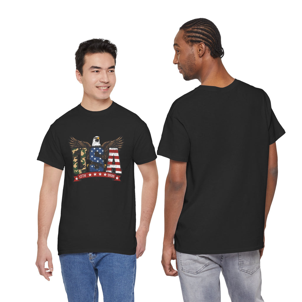 USA Bald Eagle T-Shirt - Patriotic American Flag Tee for Men and Women
