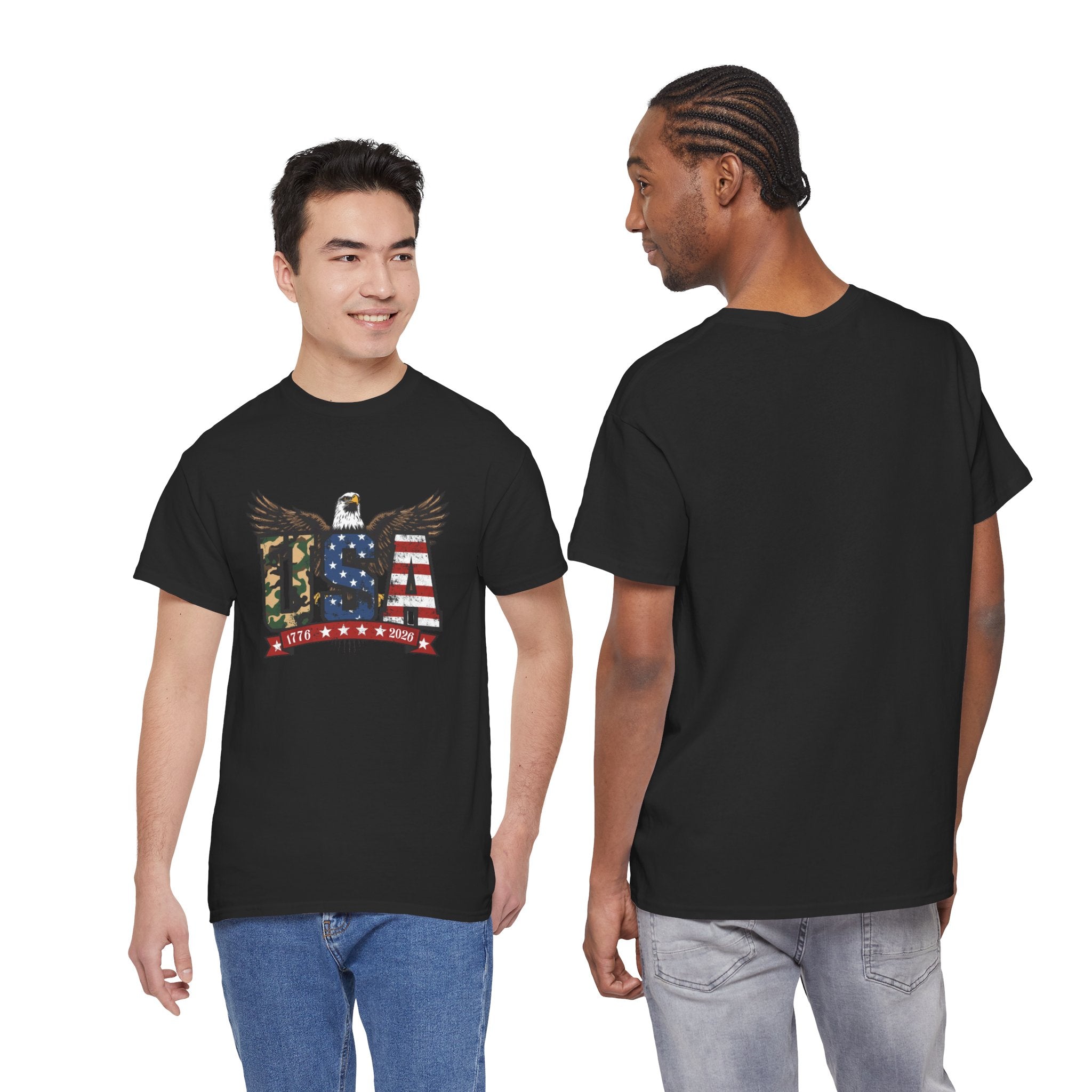 USA Bald Eagle T-Shirt - Patriotic American Flag Tee for Men and Women