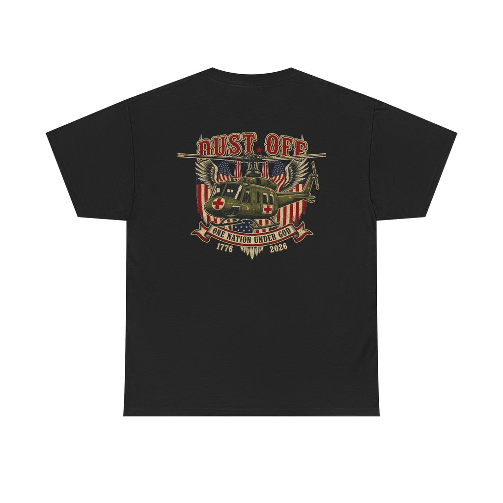 Dust Off - Military - Huey -One Nation Under God | USA 250th Anniversary Unisex Tee
