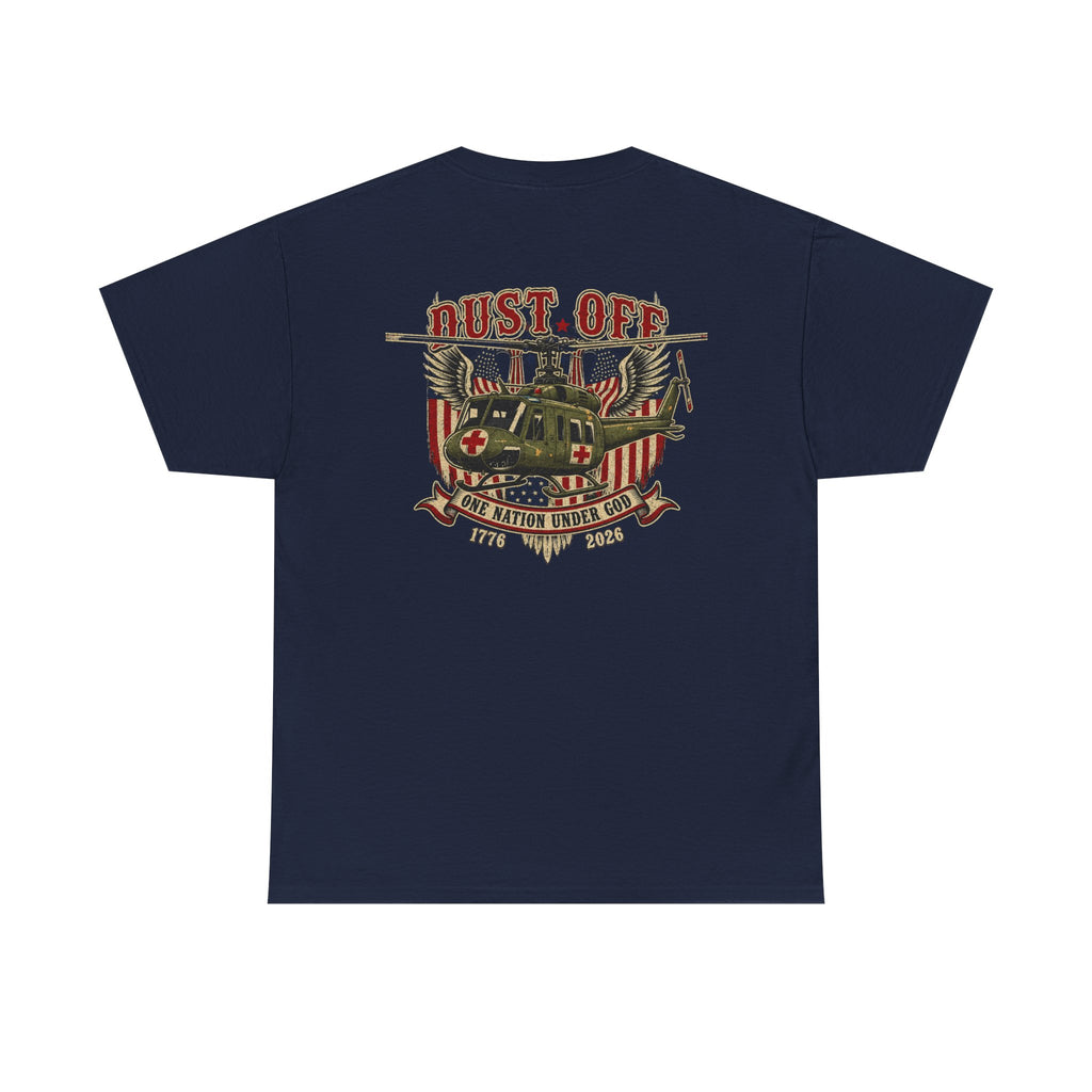 Dust Off - Military - Huey -One Nation Under God | USA 250th Anniversary Unisex Tee