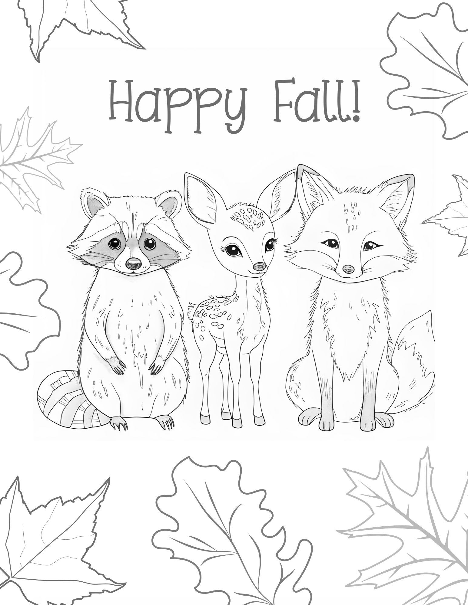 Fall Coloring / Activity Pages (13pg download)