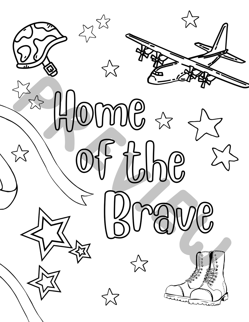 USA Patriotic Coloring Pages (KJV Bible Verse, 10 pg Instant Download)